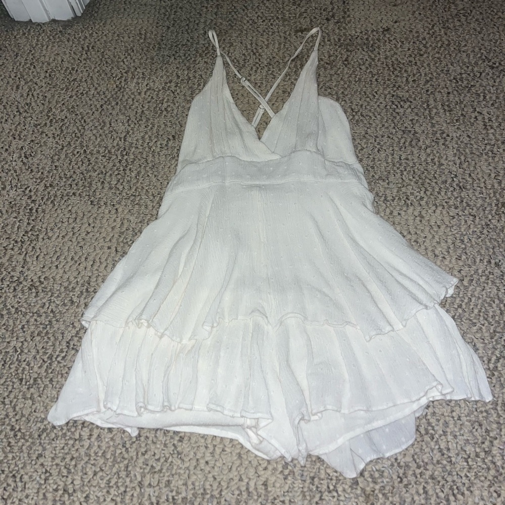 Cotton Candy White romper